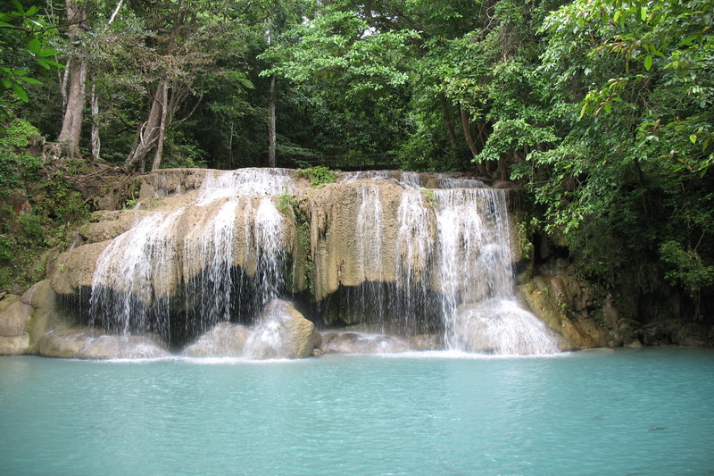 Thailand, Kanchanaburi, Erawan Waterfall